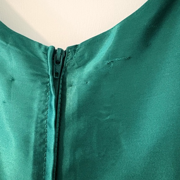 VINTAGE 1980s PROM DRESS. Do You Love Me? Size 12 TEAL/GREEN COLOR - Picture 6 of 7